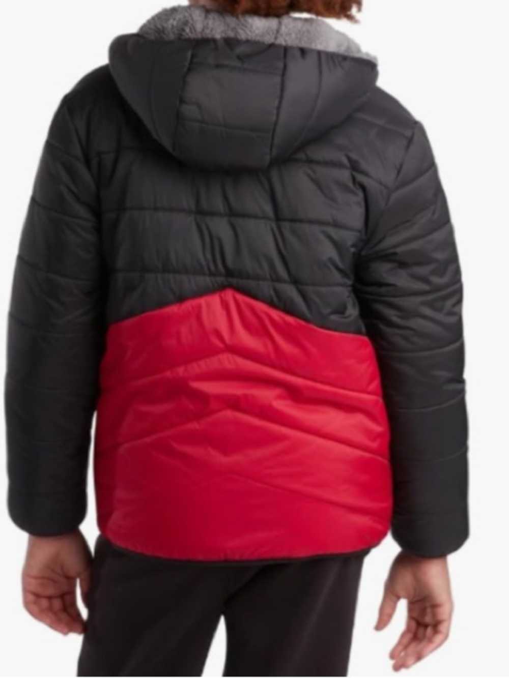 Eddie Bauer Reversible Jacket - Waterproof Lined Hooded, Black/Red, XL, NEW tags - Picture 2 of 9